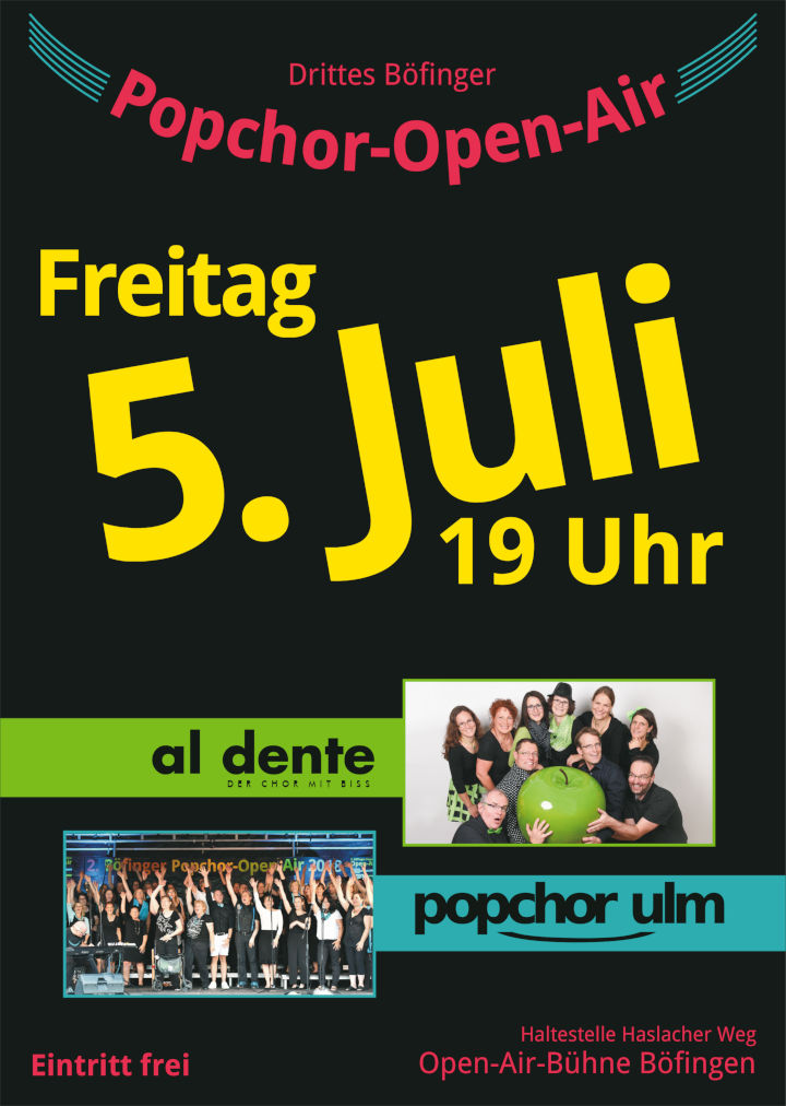 3. Böfinger Popchor-Open-Air